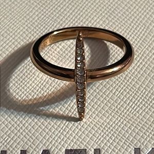 Michael Kors rose gold matchstick ring. Size 8.
